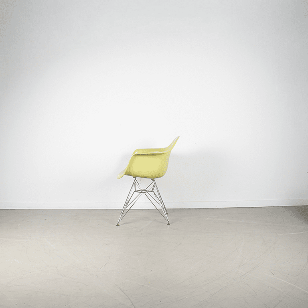 Vitra Eames DAR Stoel Limoen Kunststof - Chroom - Image 3