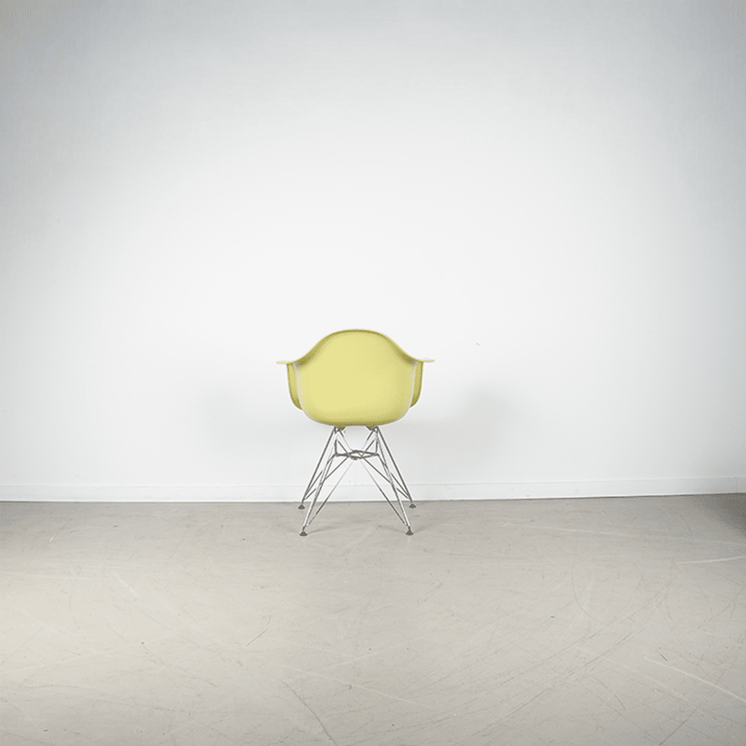 Vitra Eames DAR Stoel Limoen Kunststof - Chroom - Image 2