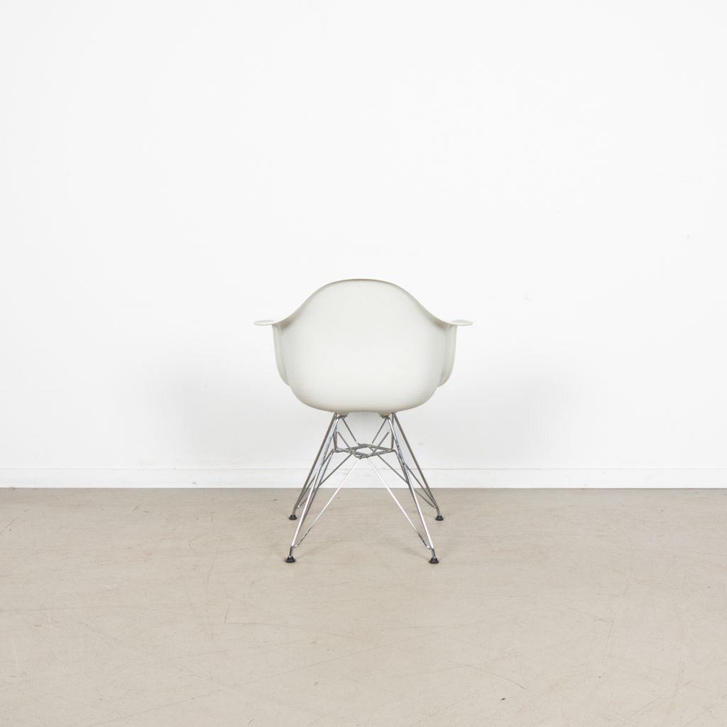 Vitra Eames DAR Stoel Wit/Geel Kunststof/Stof - Chroom - Image 5