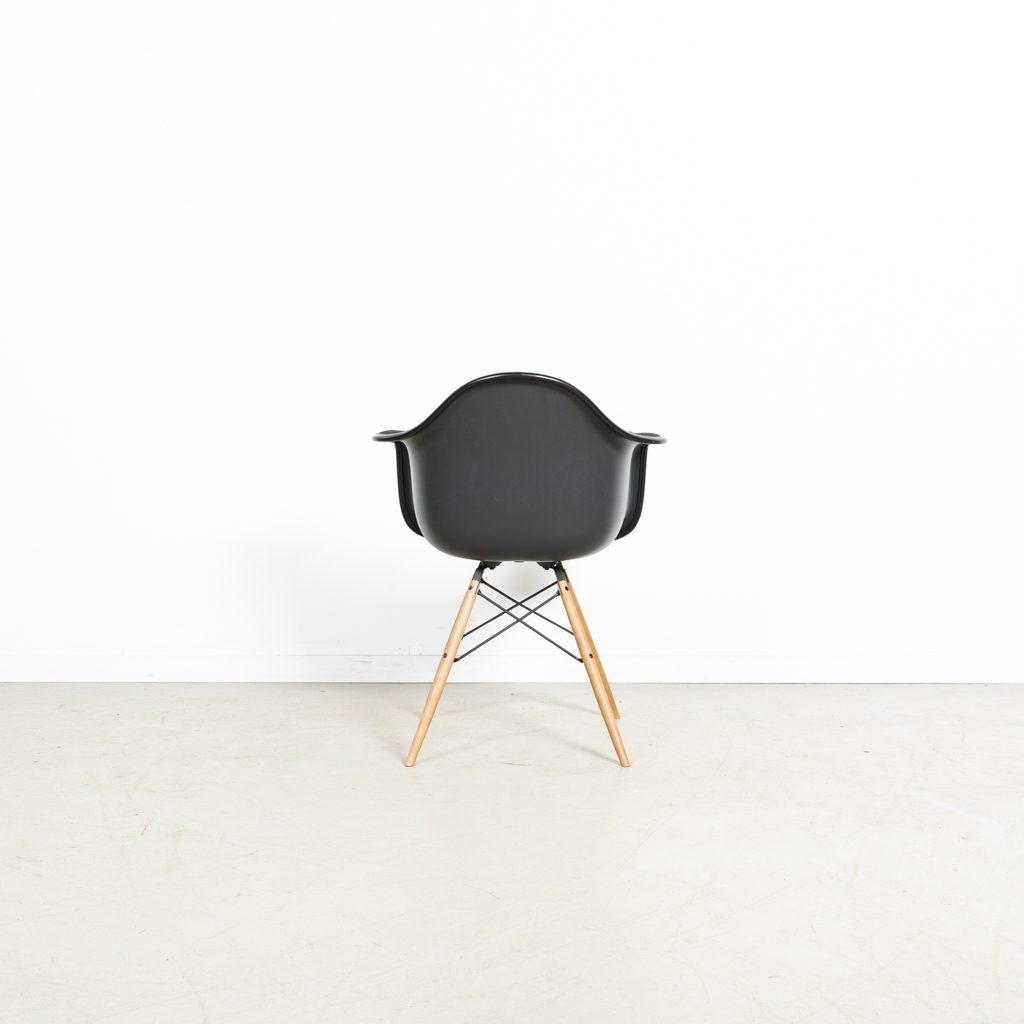 Vitra Eames DAW Stoel Zwart Stof/Kunststof - Hout - Image 5