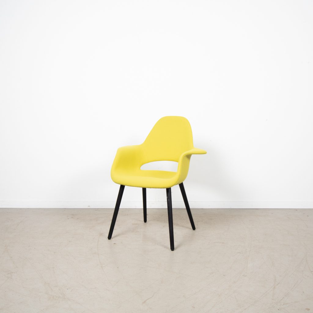 Vitra Organic Conference Stoel Geel Stof - Zwart - Image 3