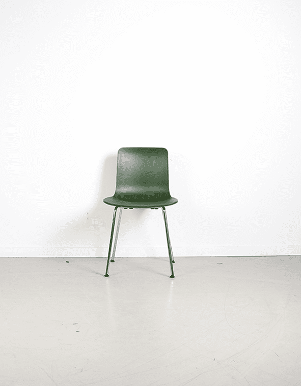 Vitra Hal Stoel Groen Kunststof - Chroom - Image 2