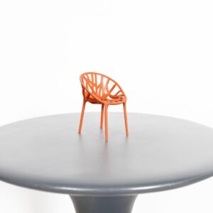 Vitra Miniatuur Vegetal Stoel Oranje Kunststof