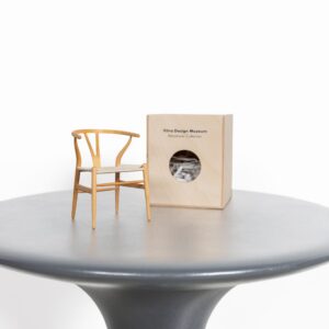 Vitra Miniatuur Y-Chair Stoel Hout/Vlechtwerk