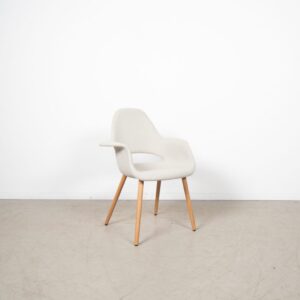 Vitra Organic Conference Stoel Wit Stof - Hout