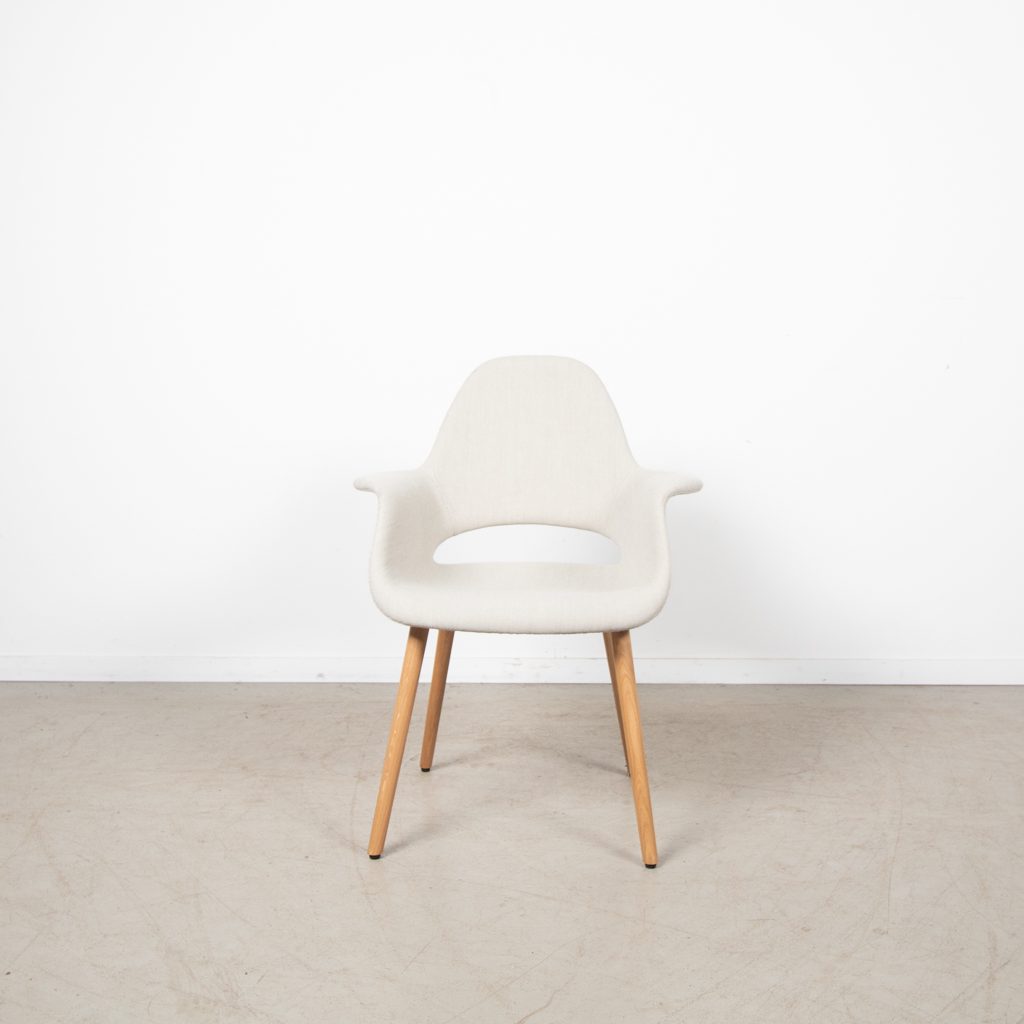 Vitra Organic Conference Stoel Wit Stof - Hout - Image 2