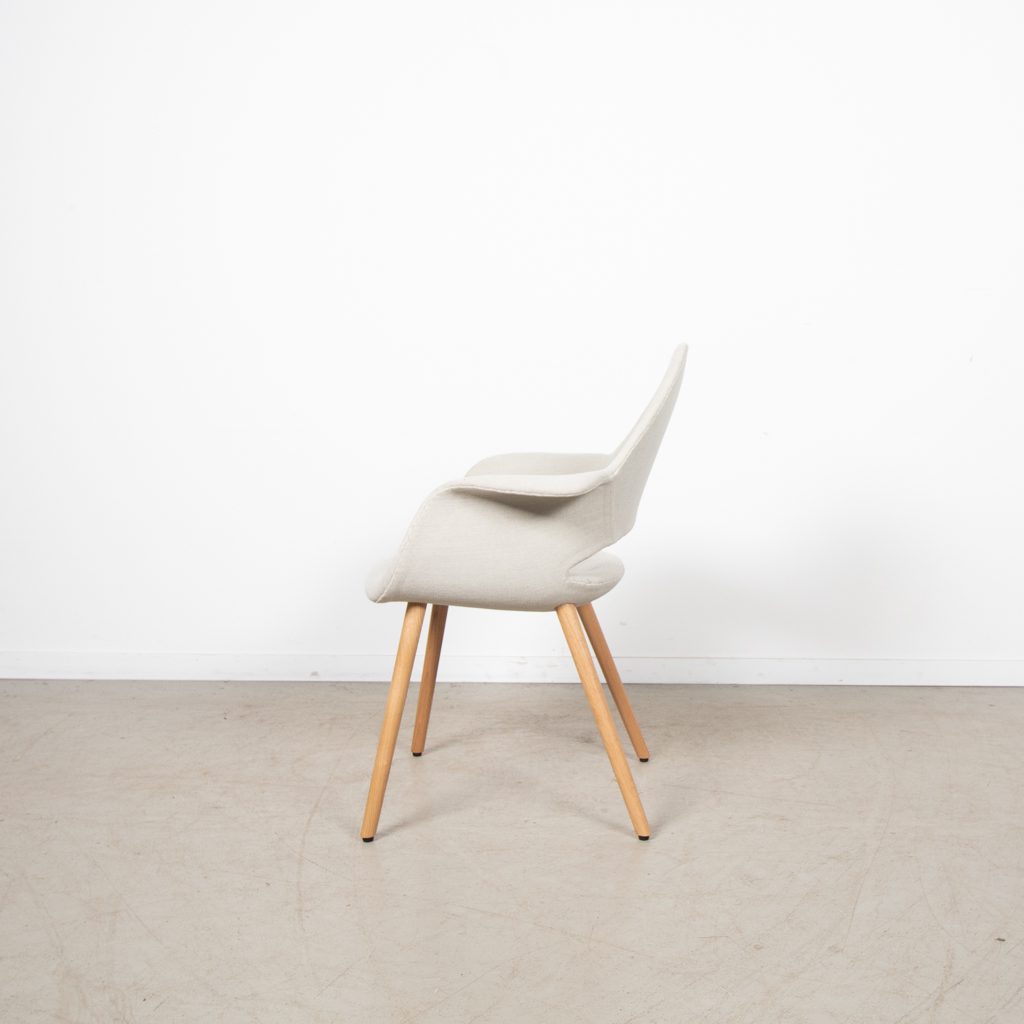 Vitra Organic Conference Stoel Wit Stof - Hout - Image 4