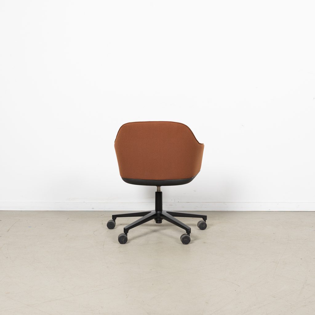 Vitra Softshell Bureaustoel Terracotta Stof - Zwart - Image 5