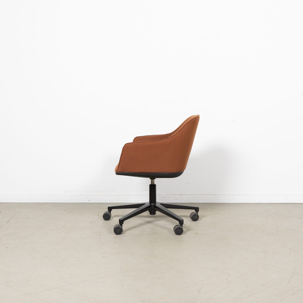 Vitra Softshell Bureaustoel Terracotta Stof - Zwart - Image 4
