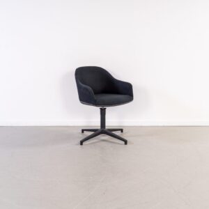 Vitra Softshell Stoel Zwart Stof - Zwart
