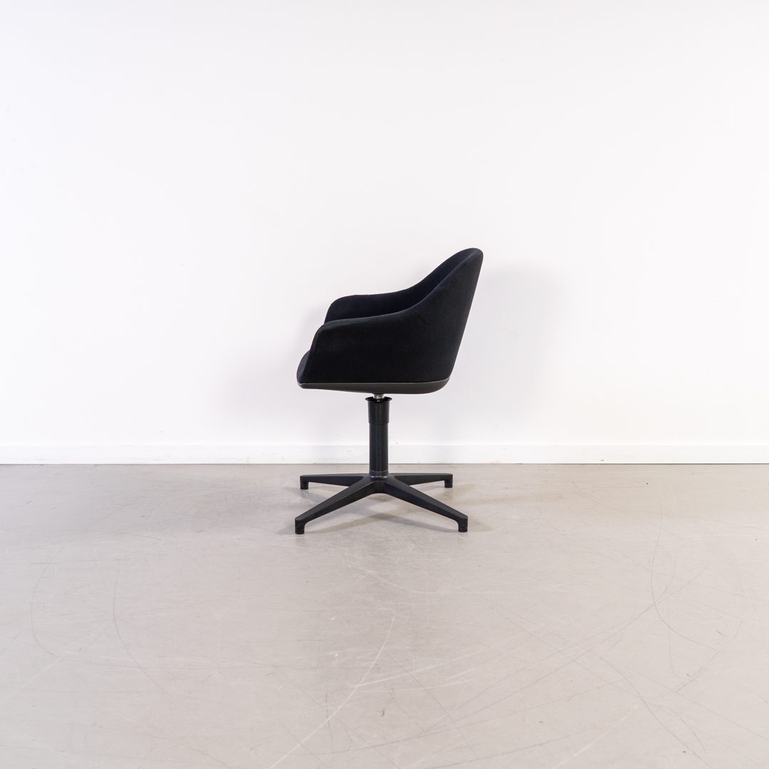 Vitra Softshell Stoel Zwart Stof - Zwart - Image 4