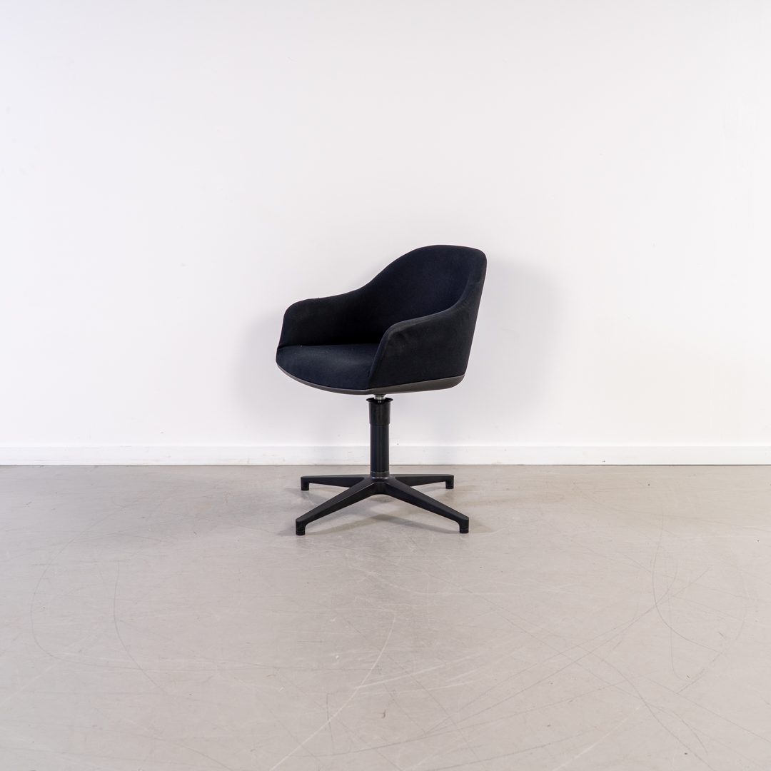 Vitra Softshell Stoel Zwart Stof - Zwart - Image 5