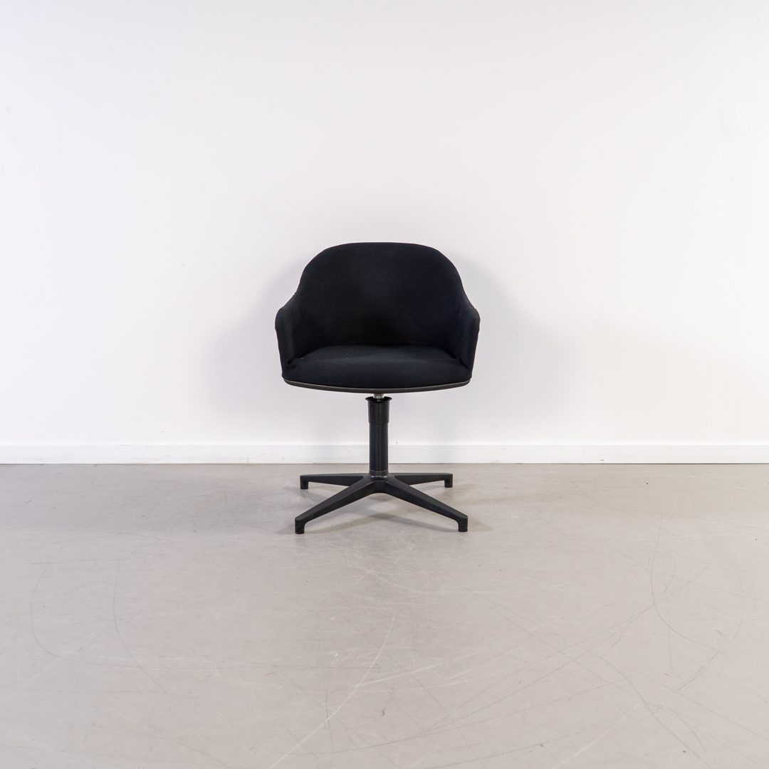 Vitra Softshell Stoel Zwart Stof - Zwart - Image 6