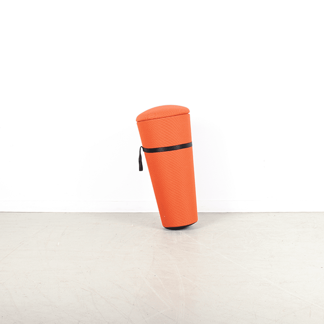 Wilkhahn Stand-Up Kruk Oranje Stof - Image 2
