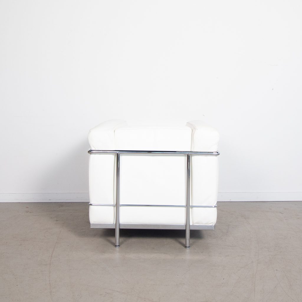 Cassina LC2 Fauteuil Wit Leer - Image 4
