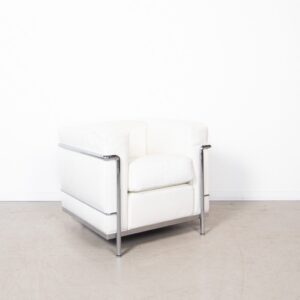 Cassina LC2 Fauteuil Wit Leer