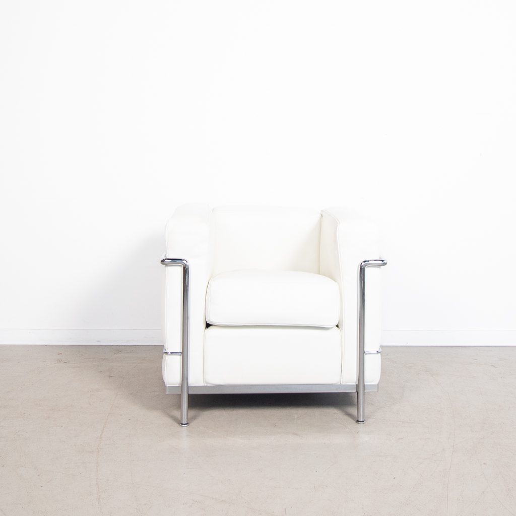 Cassina LC2 Fauteuil Wit Leer - Image 2