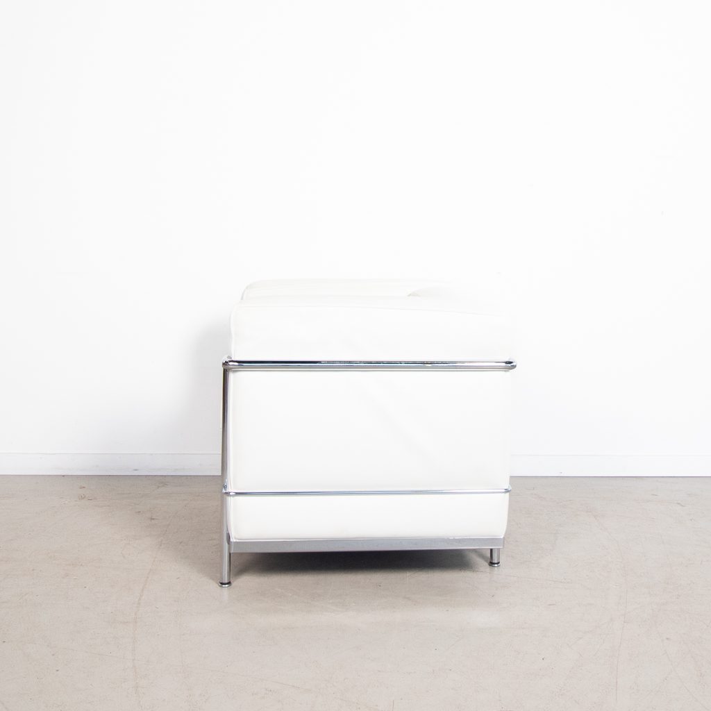 Cassina LC2 Fauteuil Wit Leer - Image 5