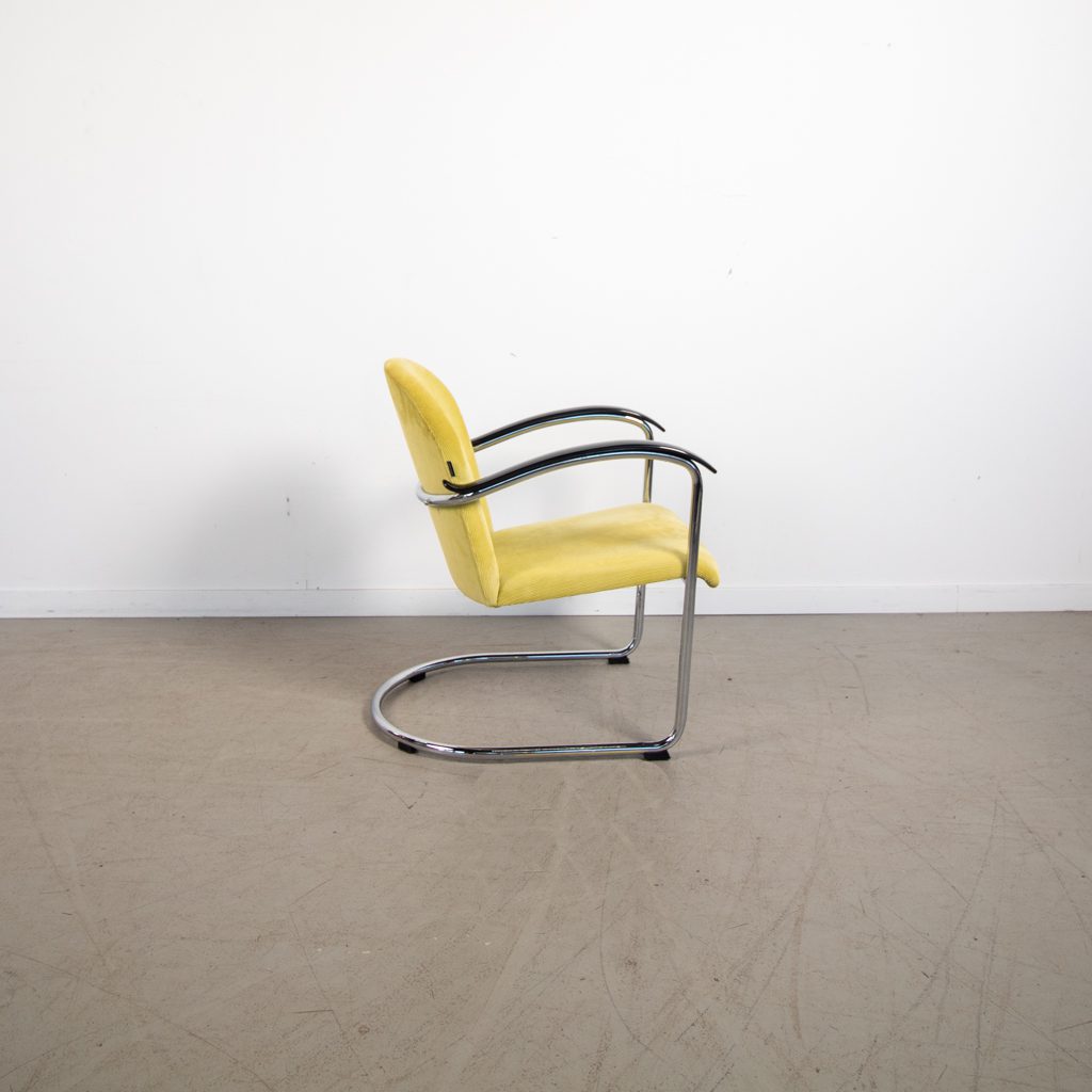 Gispen 414 Fauteuil Geel Stof - Image 4