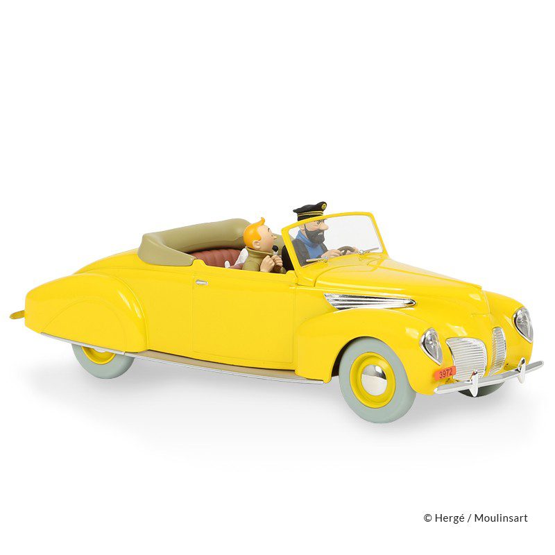 Kuifje auto 1:24 De Cabriolet Van Kapitein Haddock