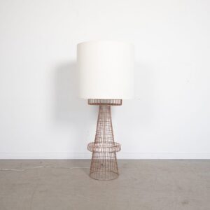 Pols Potten Vloerlamp Koper/Wit Metaal Ø53 cm
