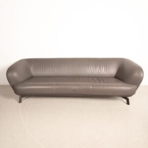 Leolux Flint Bank 3,5-Zits Grijs Leer
