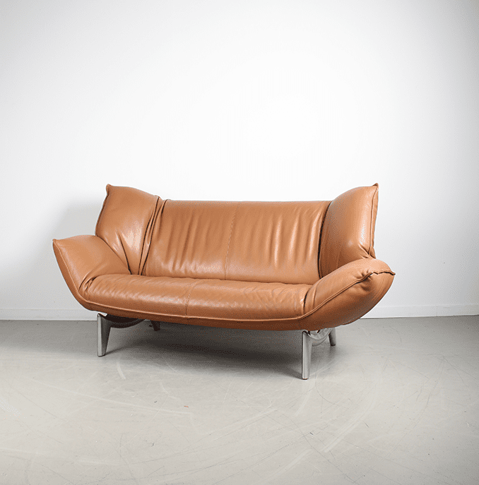 Leolux Tango Bank 2-Zits Cognac Leer - Image 3