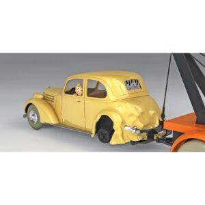 Kuifje Auto schaal 1/24, De gecrashte auto, De krab met de gouden Scharen