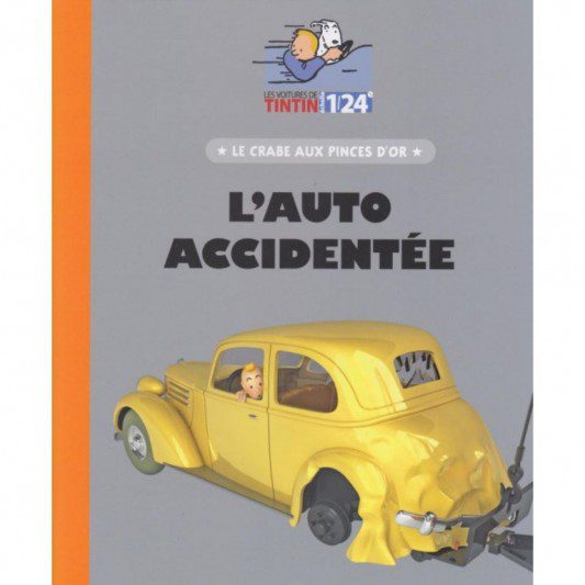 Kuifje Auto schaal 1/24, De gecrashte auto, De krab met de gouden Scharen - Image 2