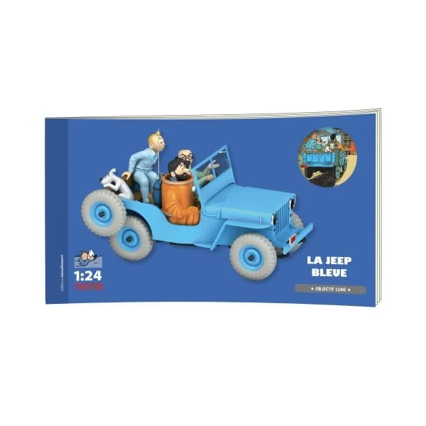 Kuifje auto 1:24 De Blauwe Jeep - Image 3