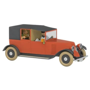Kuifje auto 1:24 #25 De rode Renault taxi uit De krab met de gulden scharen