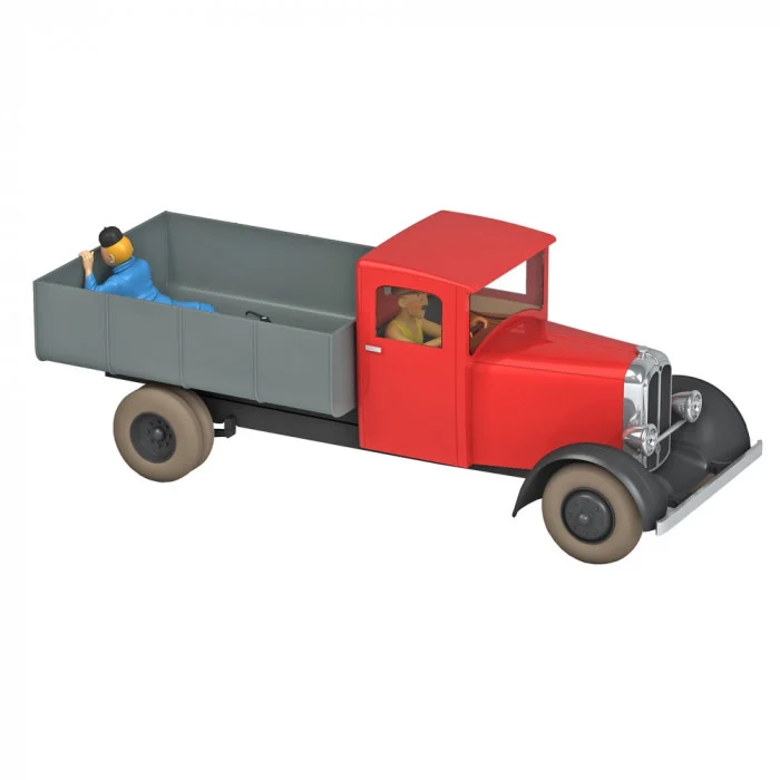 Kuifje auto 1:24 #49 De rode vrachtwagen uit De blauwe lotus