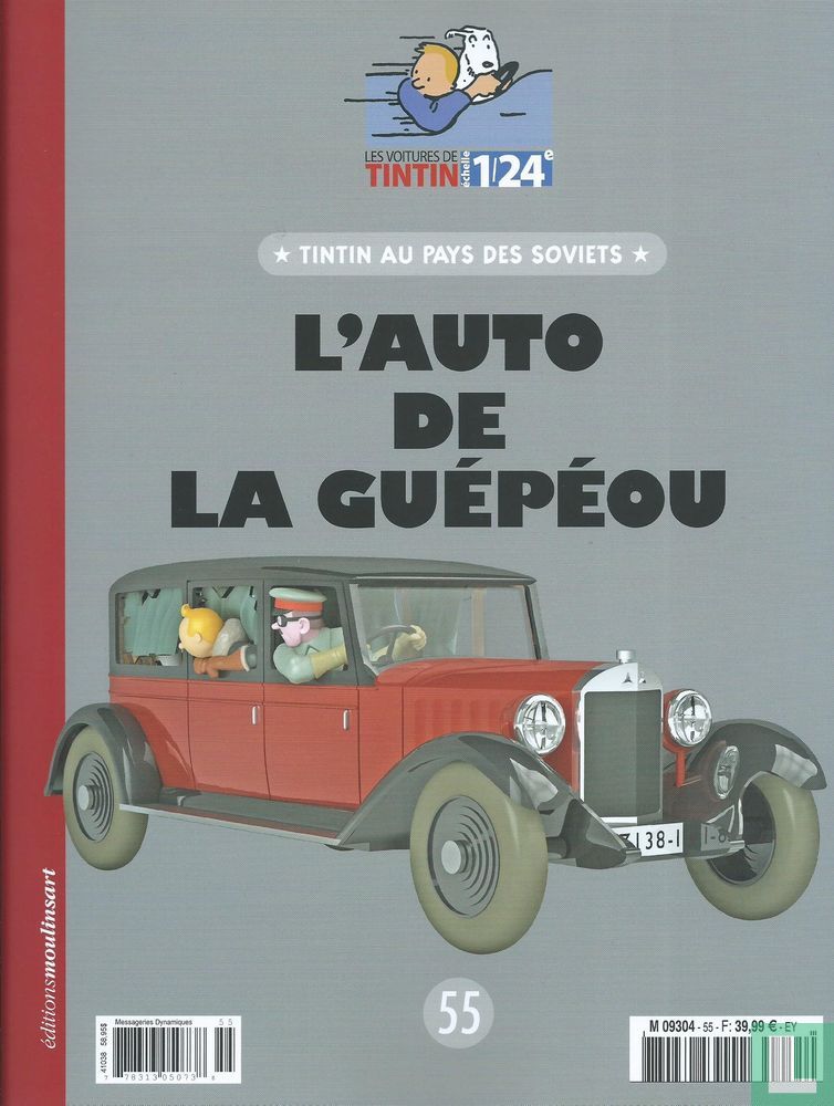 Kuifje auto 1:24 De Auto van Guepeou no 55 Nieuw - Image 2