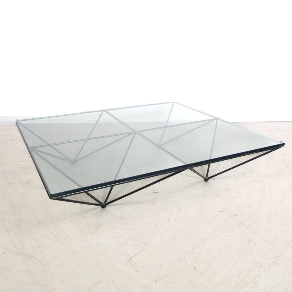 B&B Italia Alanda '18 Salontafel Zwart Glas - Staal