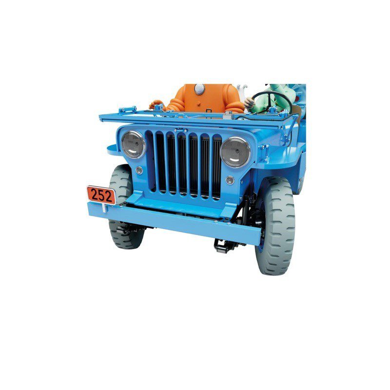 Kuifje op de Maan De blauwe Jeep CJ2A schaal 1/8 - Image 4