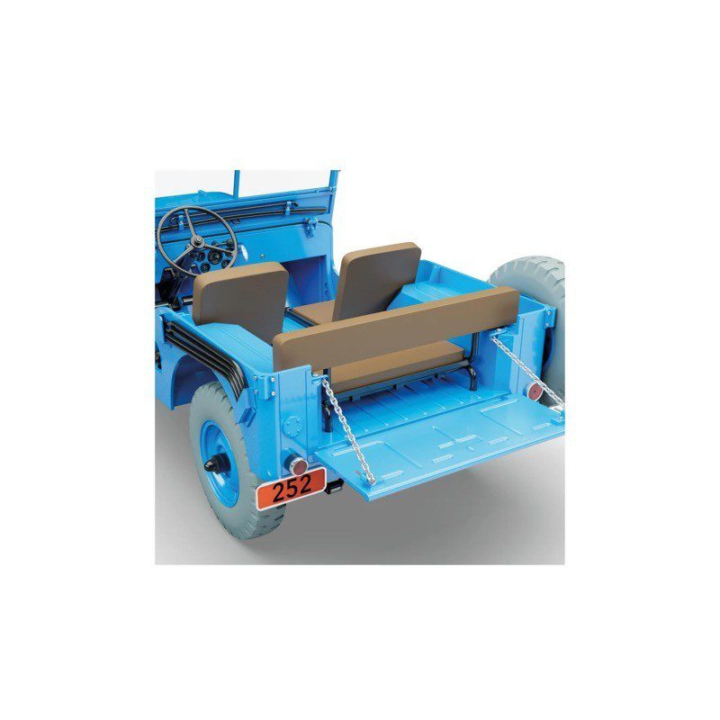 Kuifje op de Maan De blauwe Jeep CJ2A schaal 1/8 - Image 3