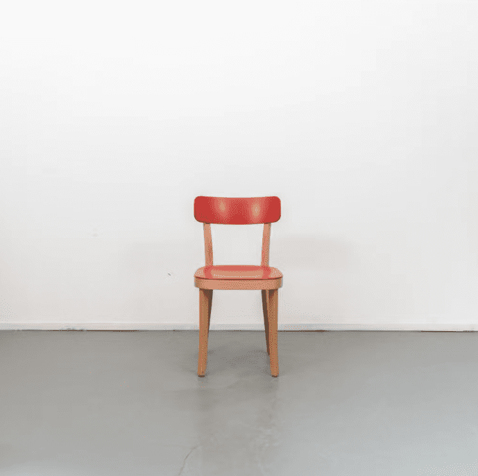 Vitra Basel Stoel Rood Hout - Image 2