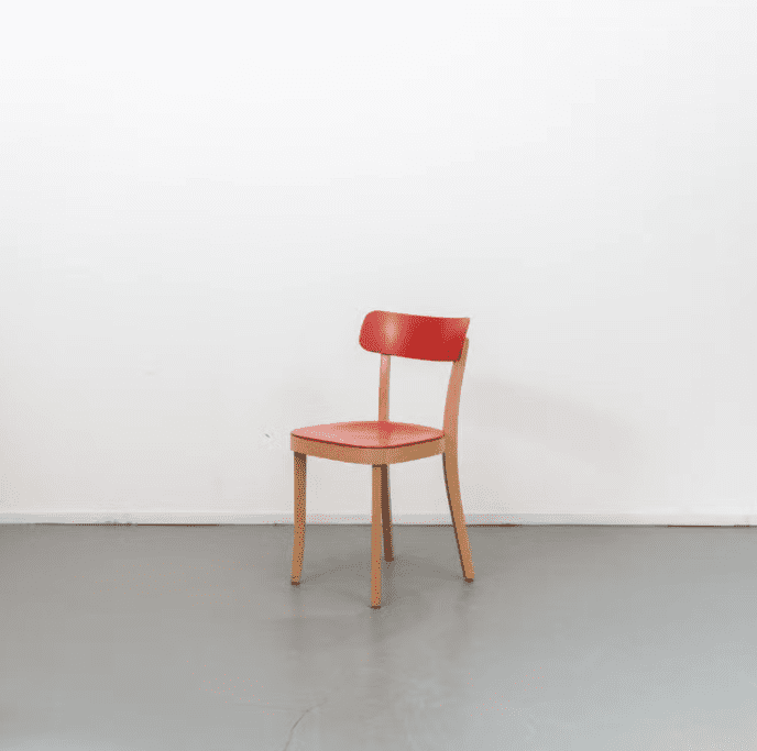 Vitra Basel Stoel Rood Hout - Image 5