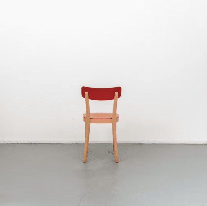 Vitra Basel Stoel Rood Hout - Image 3